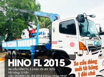 Xe cẩu HINO FL 3 chân đời 2015 